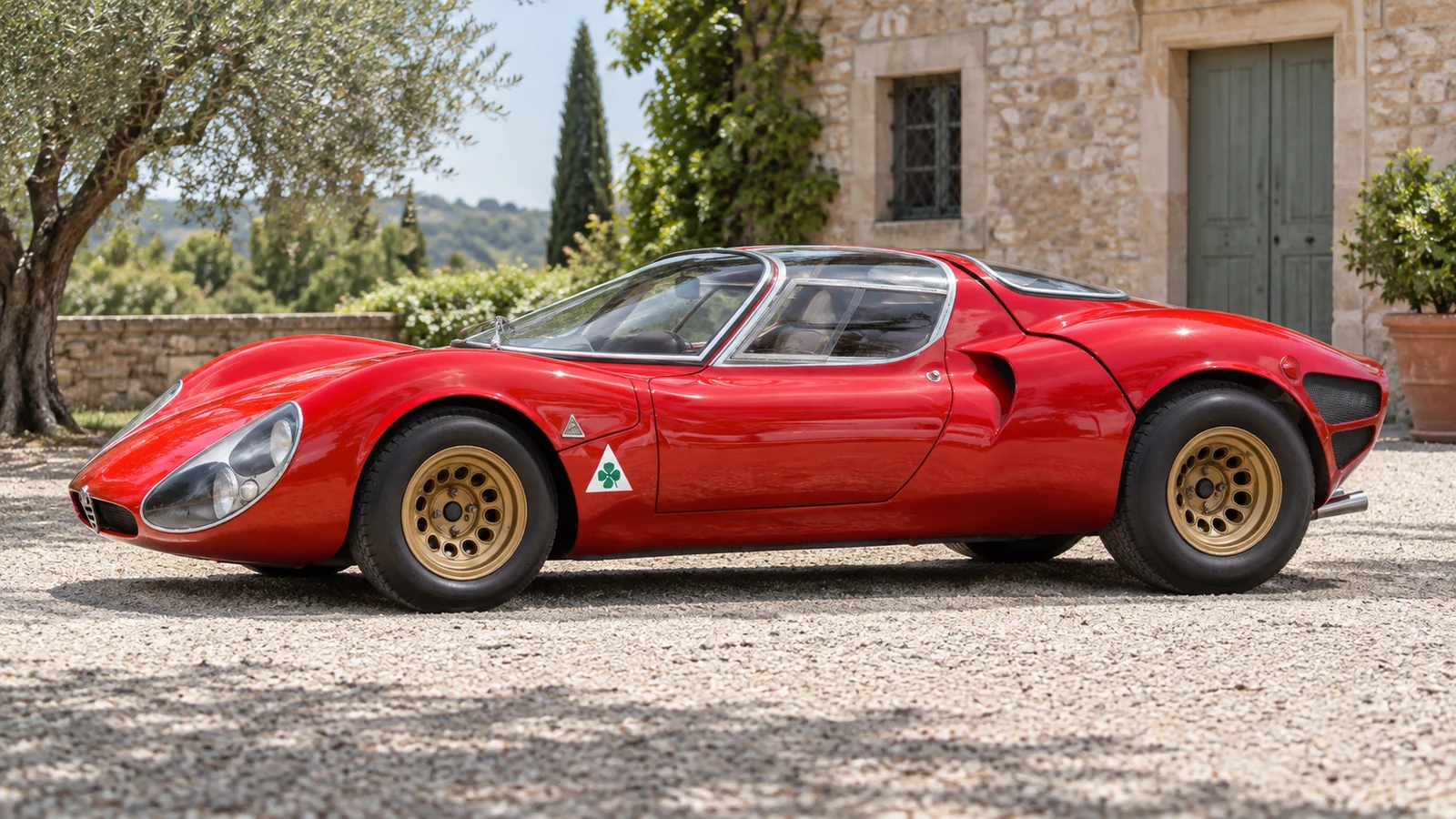 Alfa Romeo 33 Stradale, прототип 1967 года, боковой вид