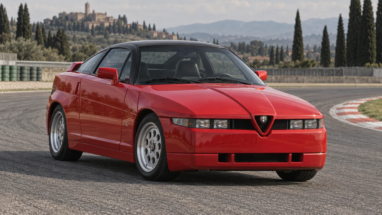 Красная Alfa Romeo SZ ES30