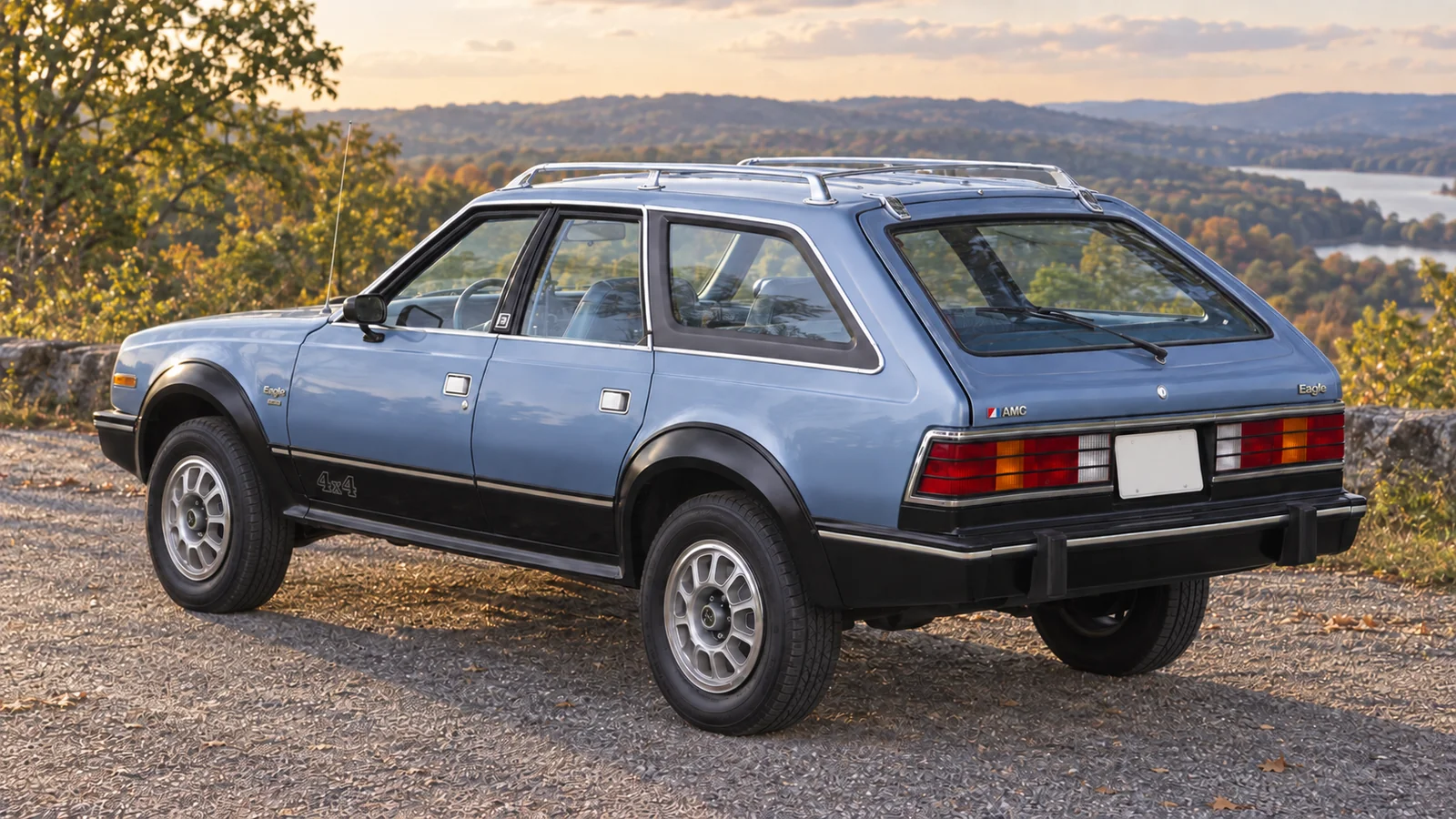 AMC Eagle Sport Wagon 1981 года, вид сзади в три четверти