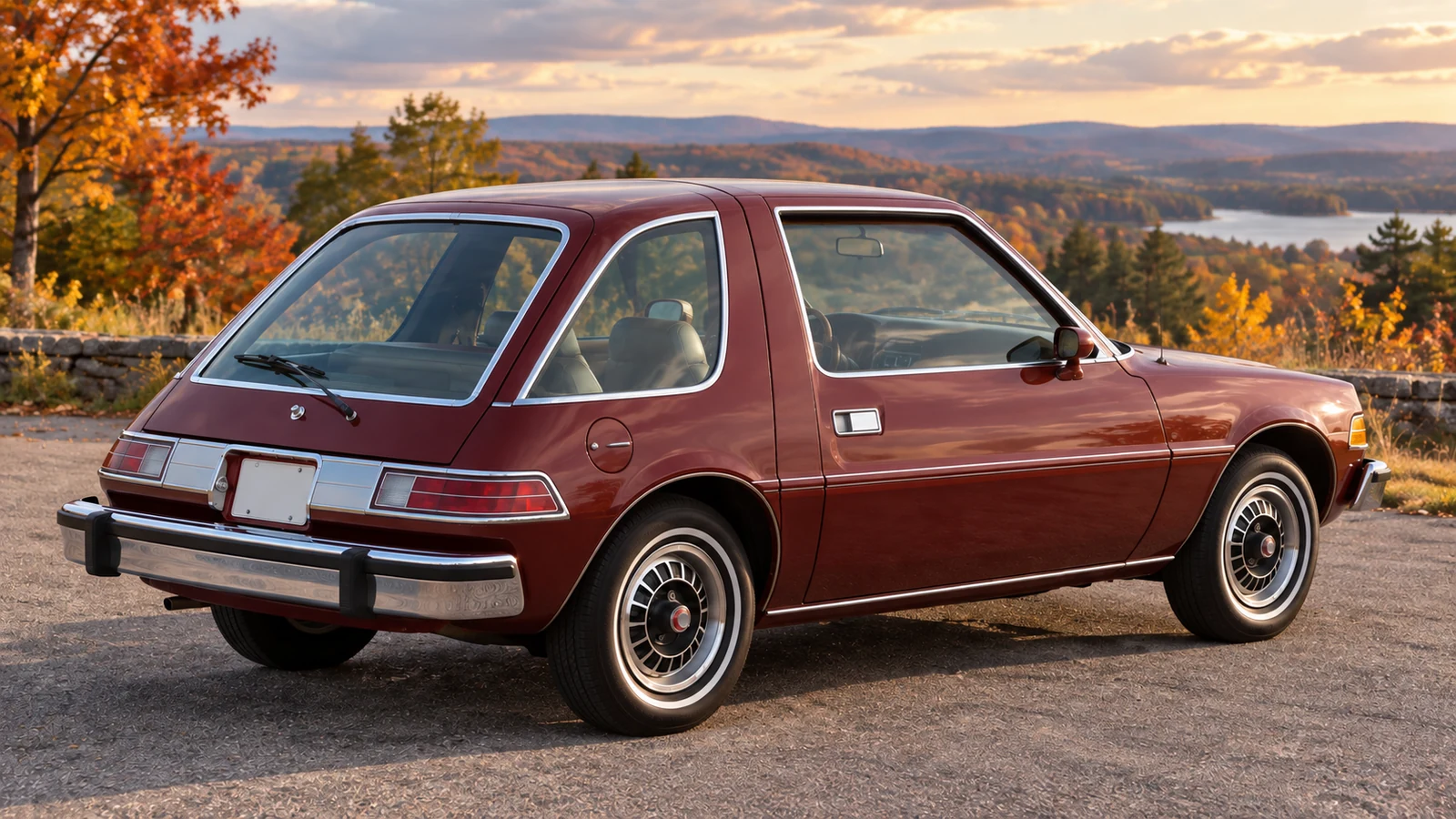 AMC Pacer D/L 1975 года, вид сзади в три четверти