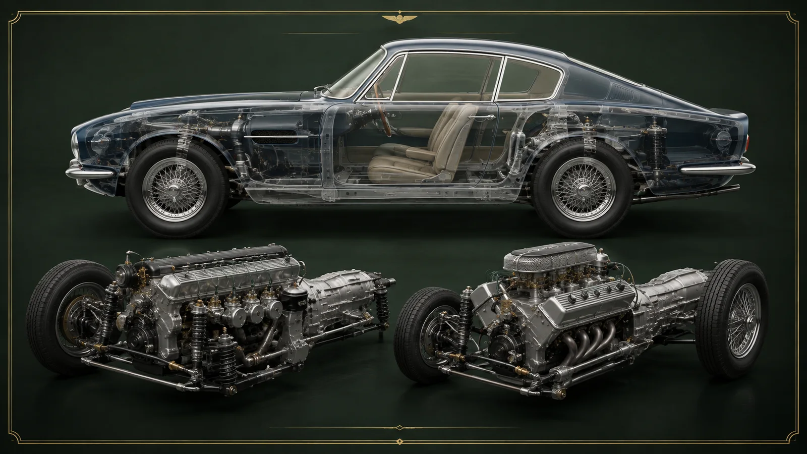 Сравнение рядного шестицилиндрового двигателя и V8 Aston Martin DBS