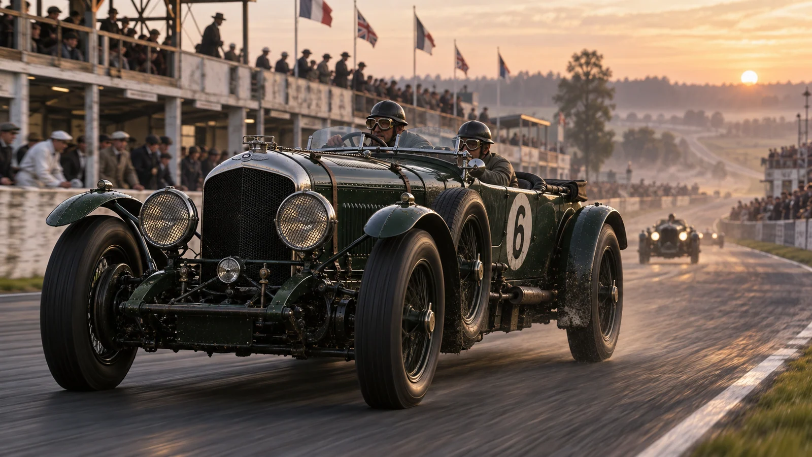 Bentley Speed Six на трассе Ле-Мана