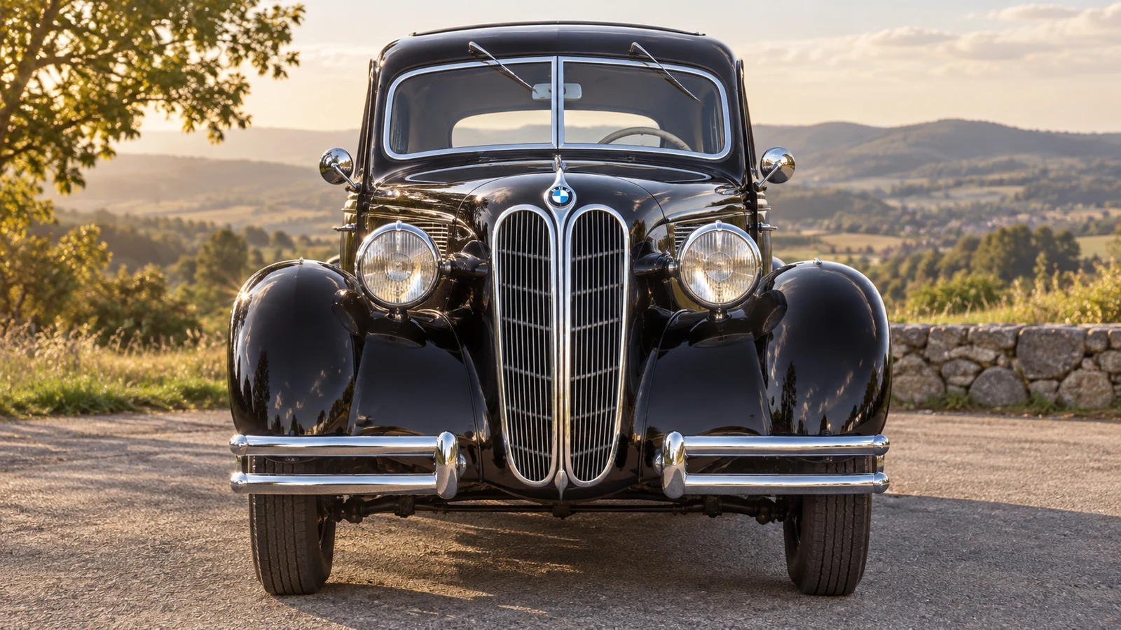 BMW 326, четырёхдверный седан 1937 года, вид спереди