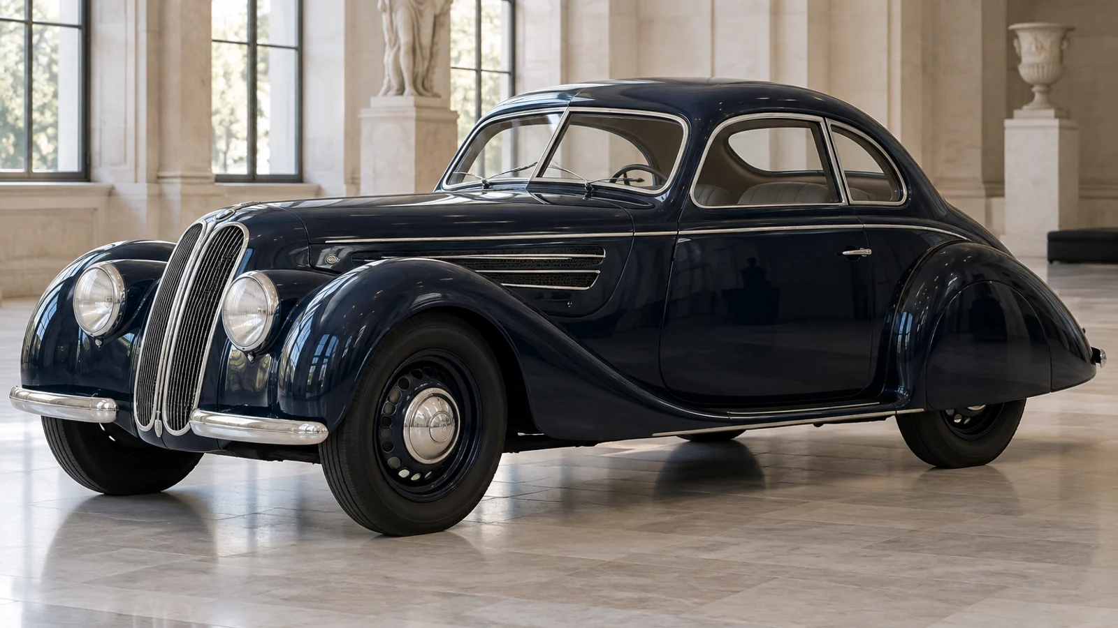 Обтекаемый профиль BMW 327 купе