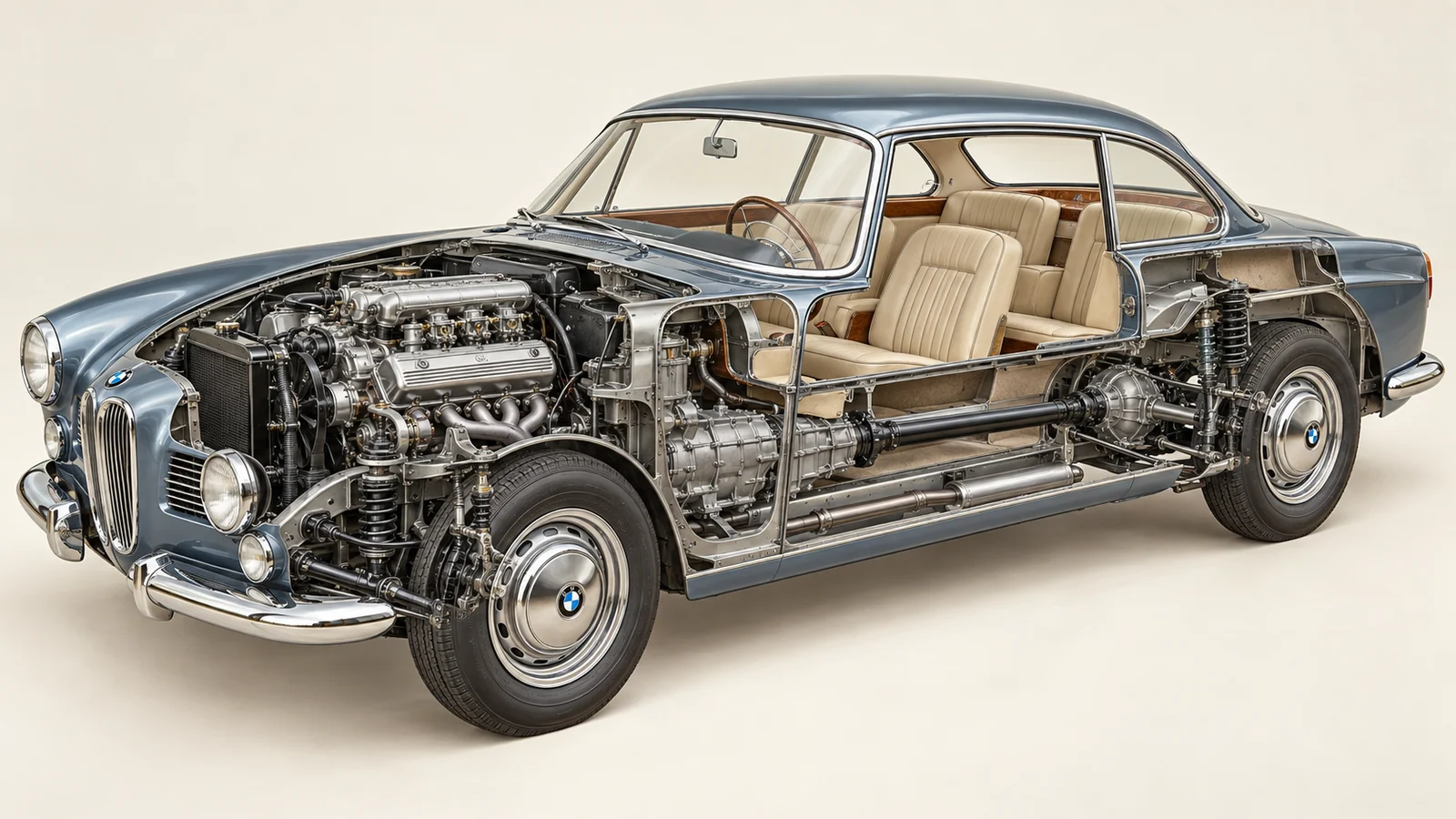 Двигатель V8 и компоновка BMW 503