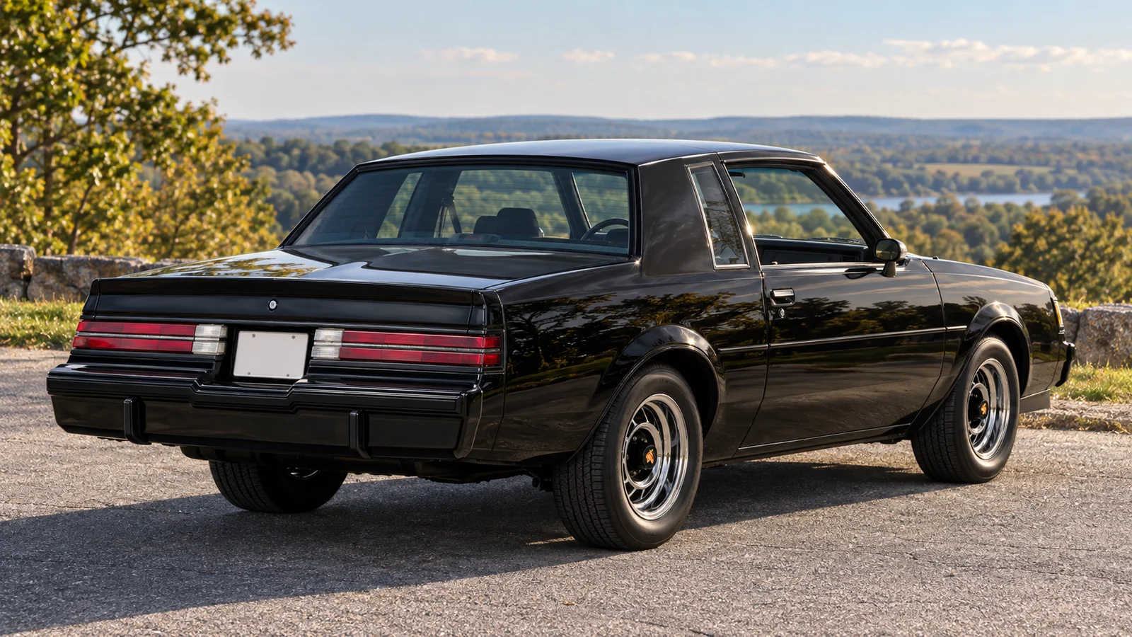 Buick Grand National 1987 года, вид сзади в три четверти