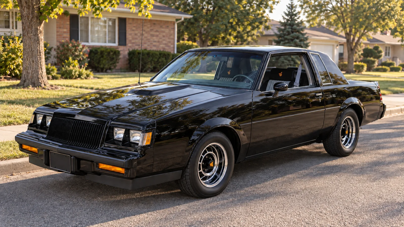 Buick Grand National 1987 года, вид спереди в три четверти