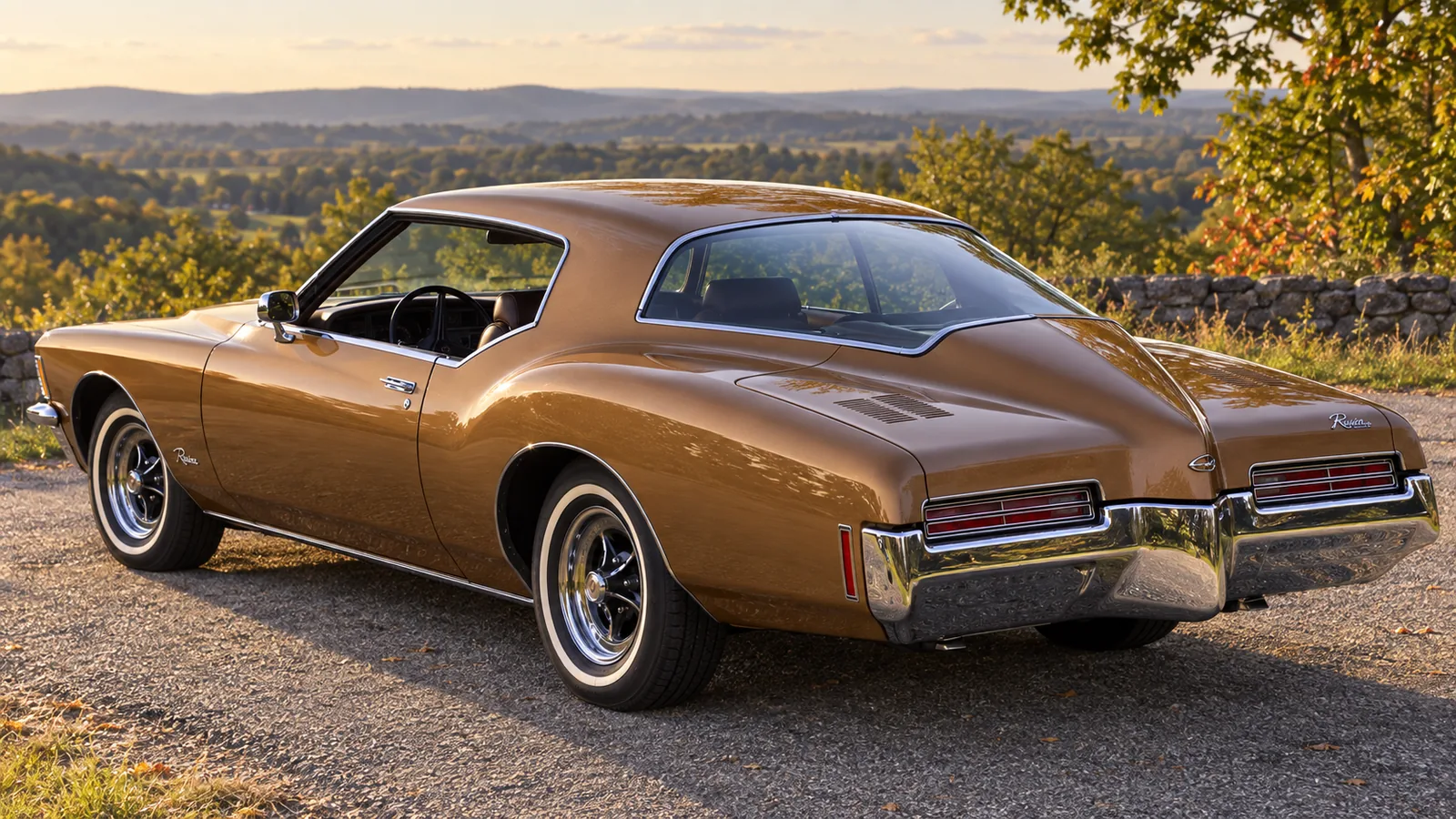 Buick Riviera 1971 года, вид сзади в три четверти
