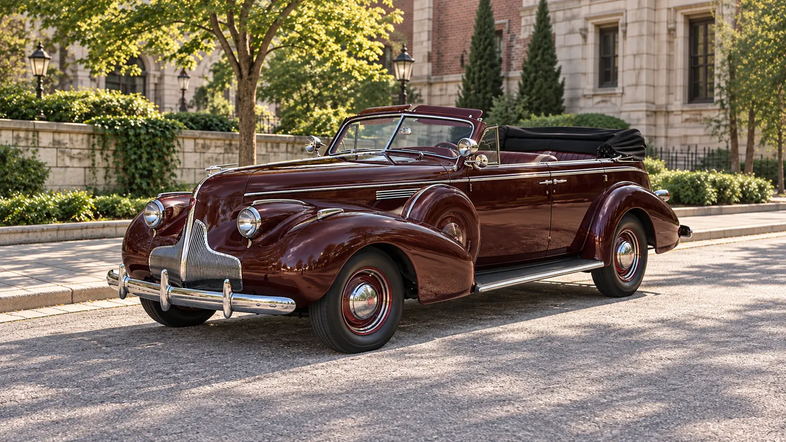 Buick Roadmaster Series 80 Phaeton 1939 года, вид спереди в три четверти