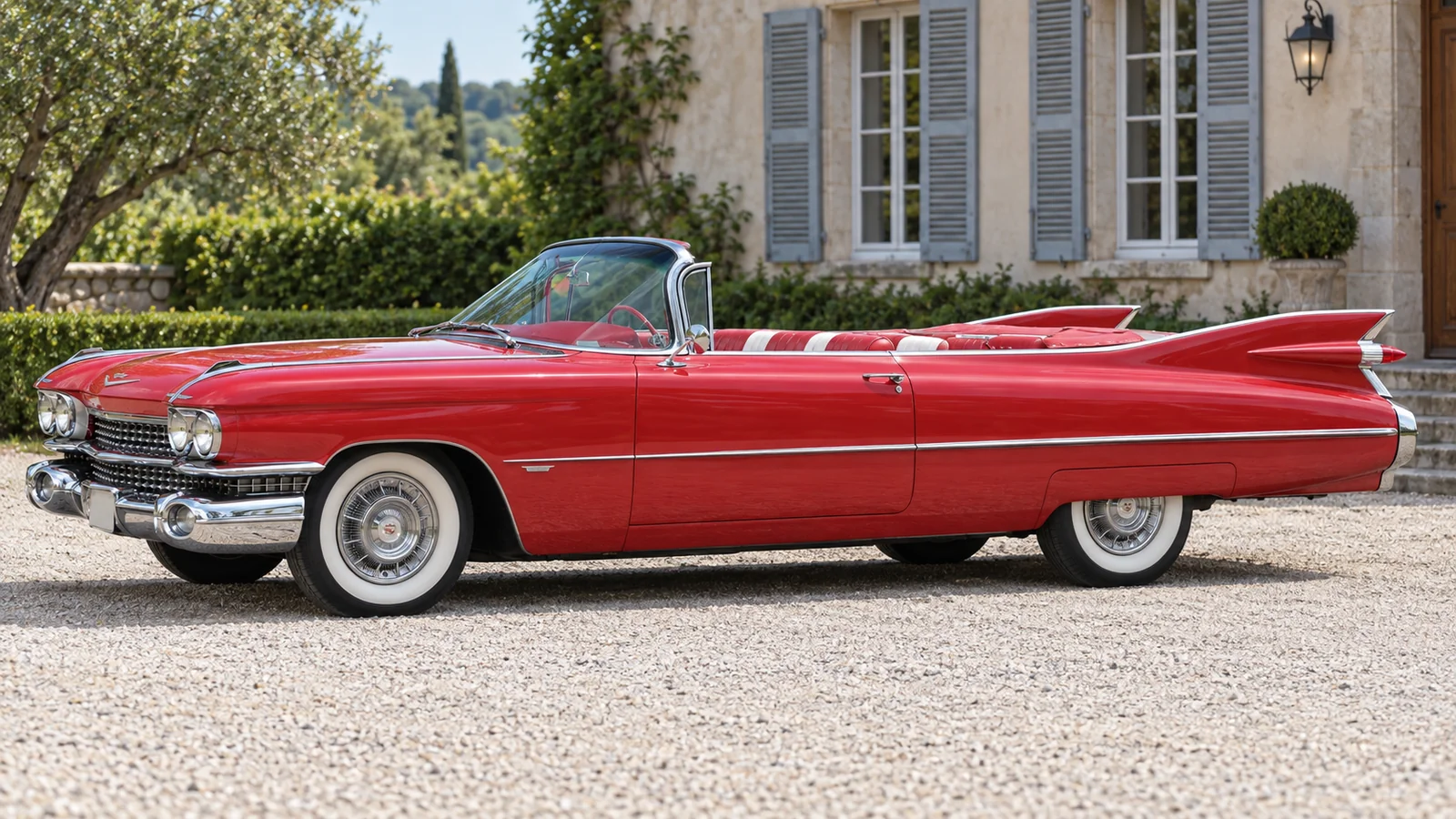 Cadillac Series 62 Convertible 1959 года, боковой вид
