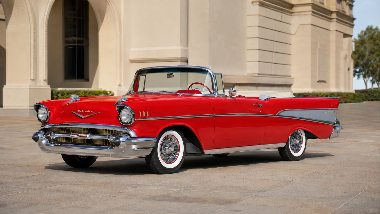 Chevrolet Bel Air Convertible 1957 года — передний ракурс