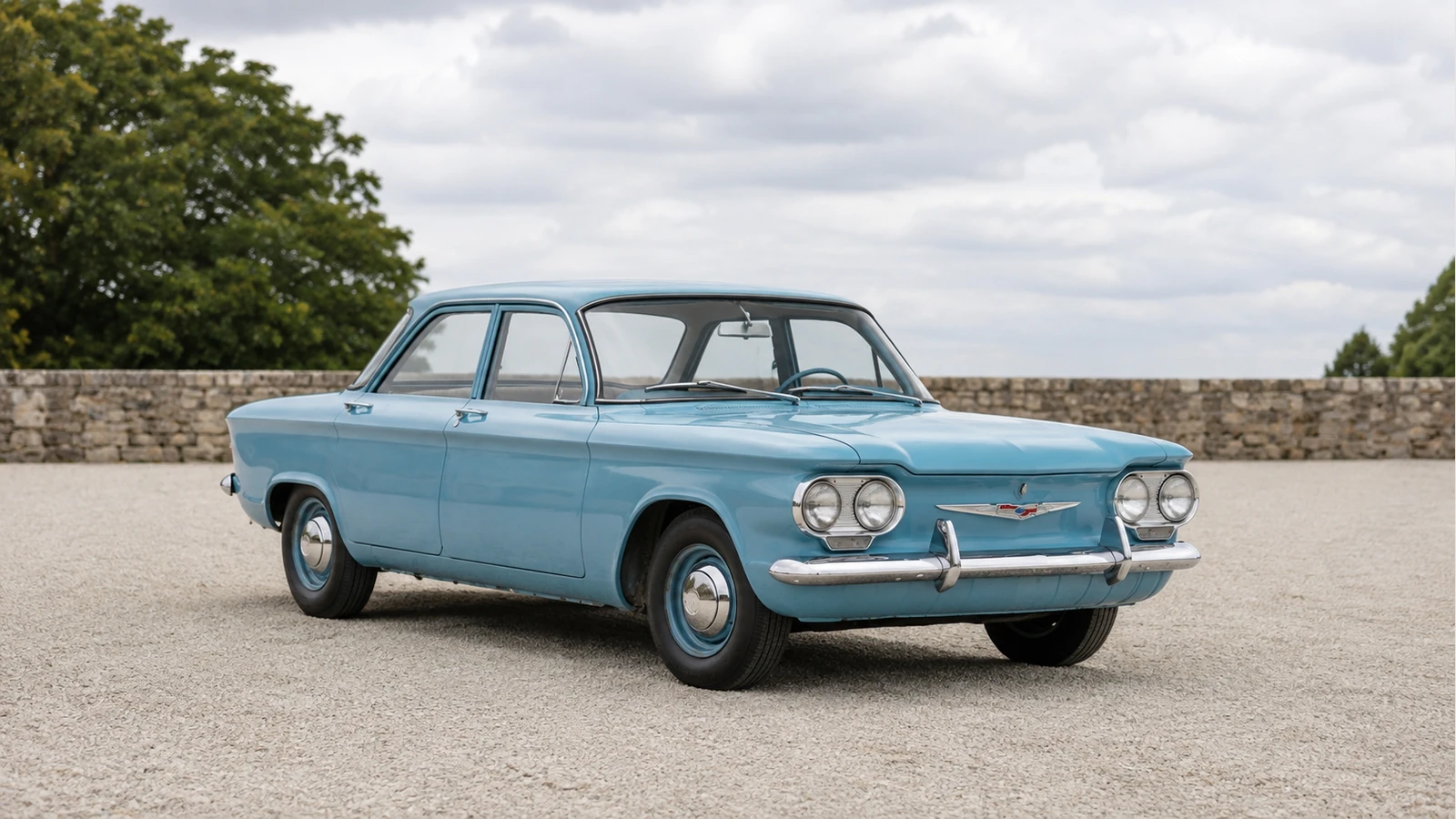 Chevrolet Corvair 1960 года — вид спереди в три четверти