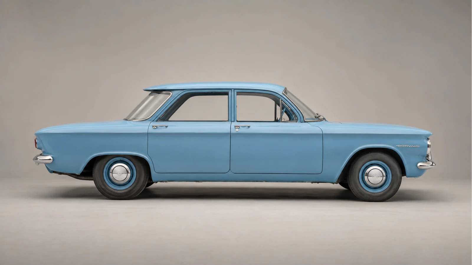 Боковой профиль четырёхдверного Chevrolet Corvair 1960 года