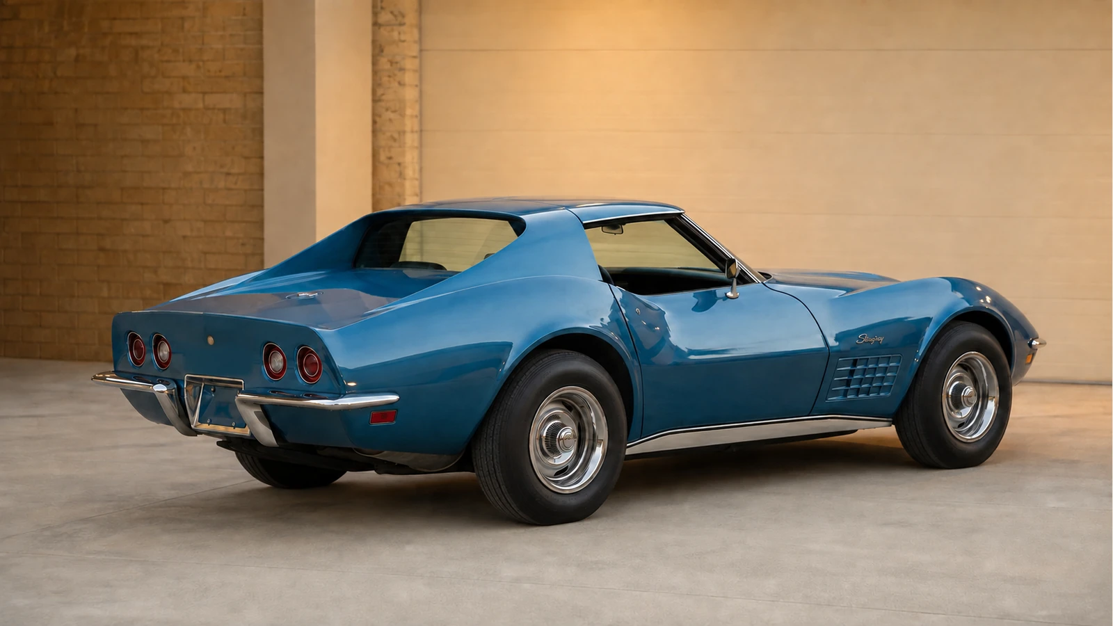 Chevrolet Corvette C3 1971 года — вид сзади в три четверти