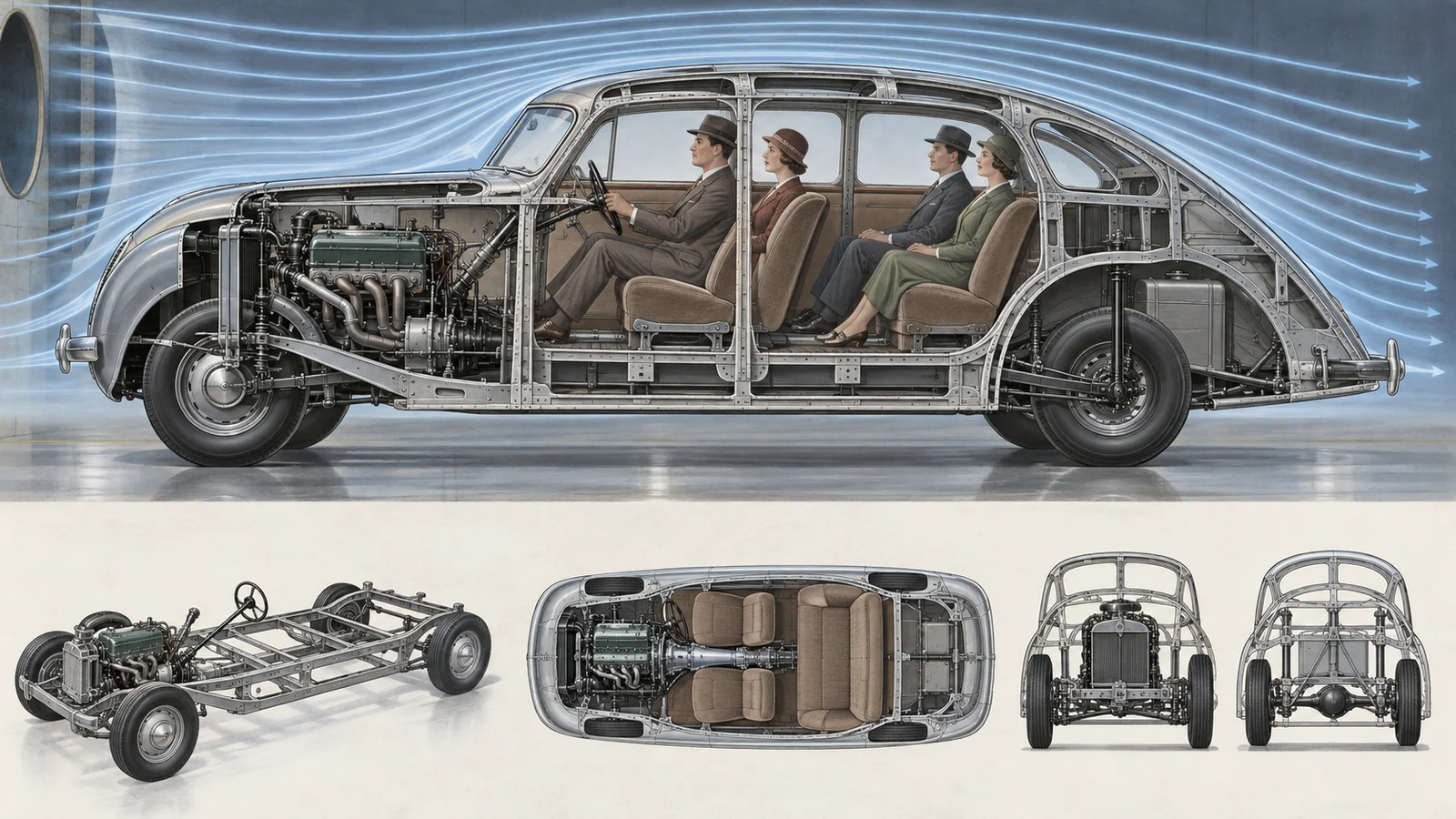 Компоновка кузова Chrysler Airflow