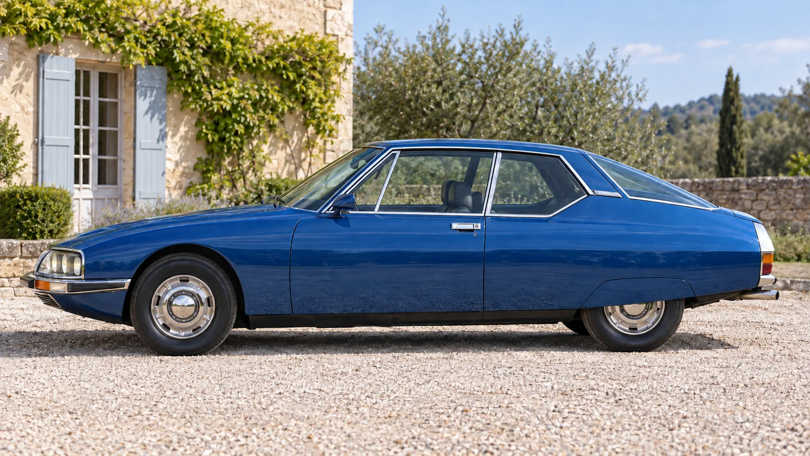 Citroën SM, европейское купе 1971 года, боковой вид