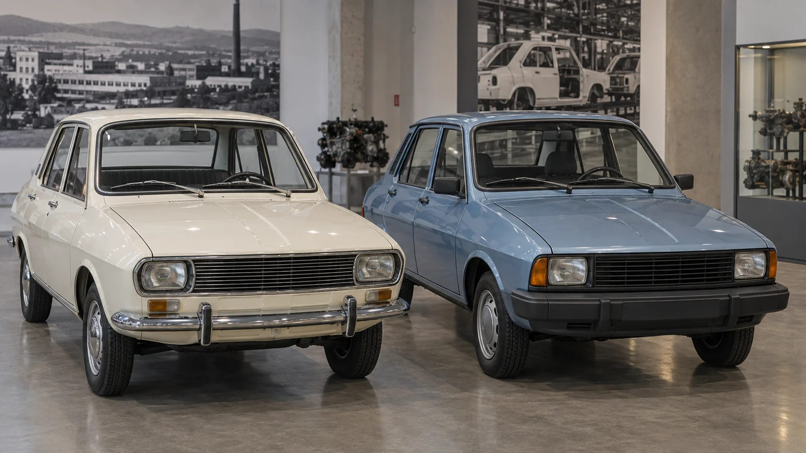 Ранняя Dacia 1300 и поздняя Dacia 1310