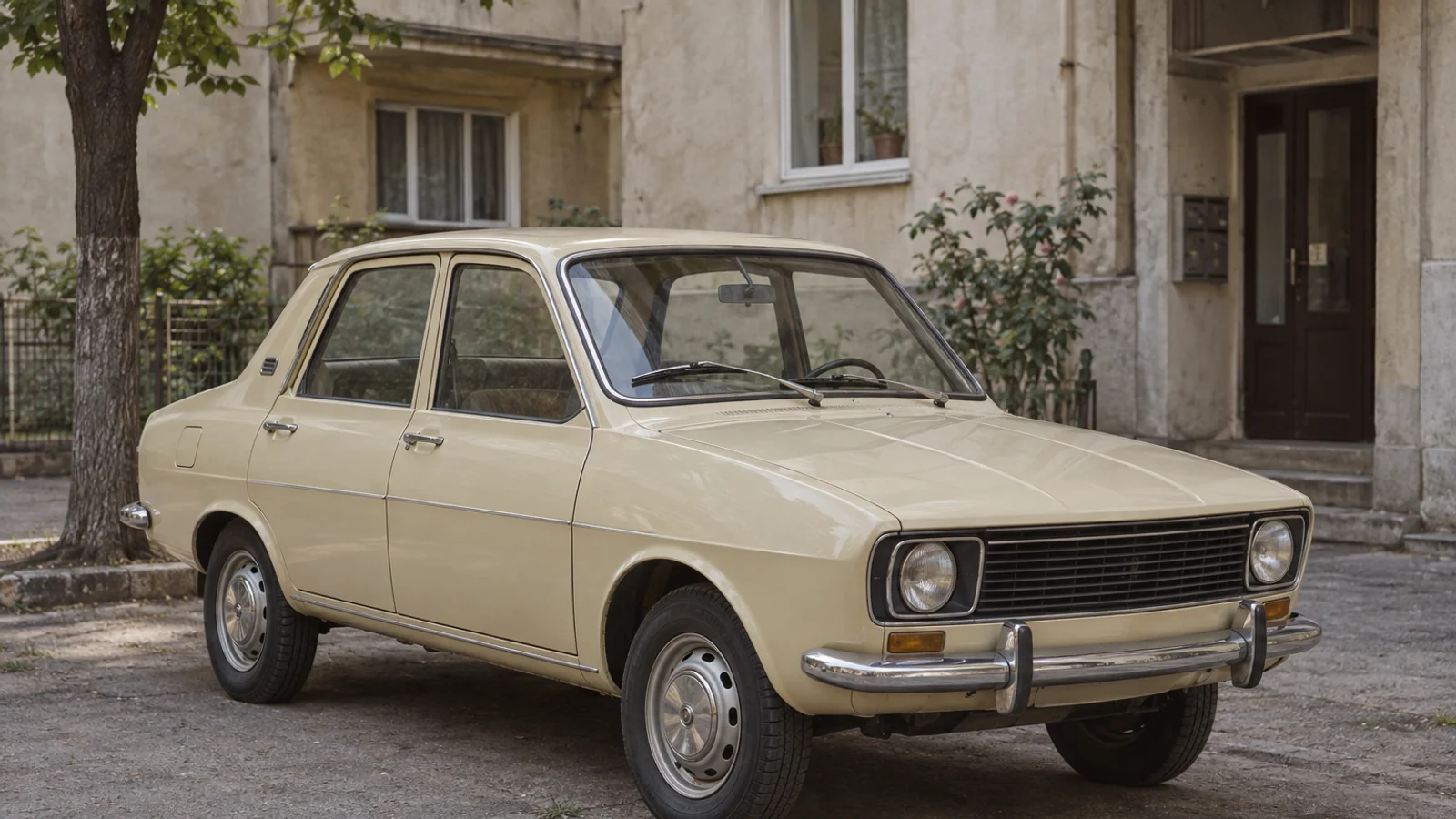 Dacia 1300 раннего выпуска, современная иллюстрация