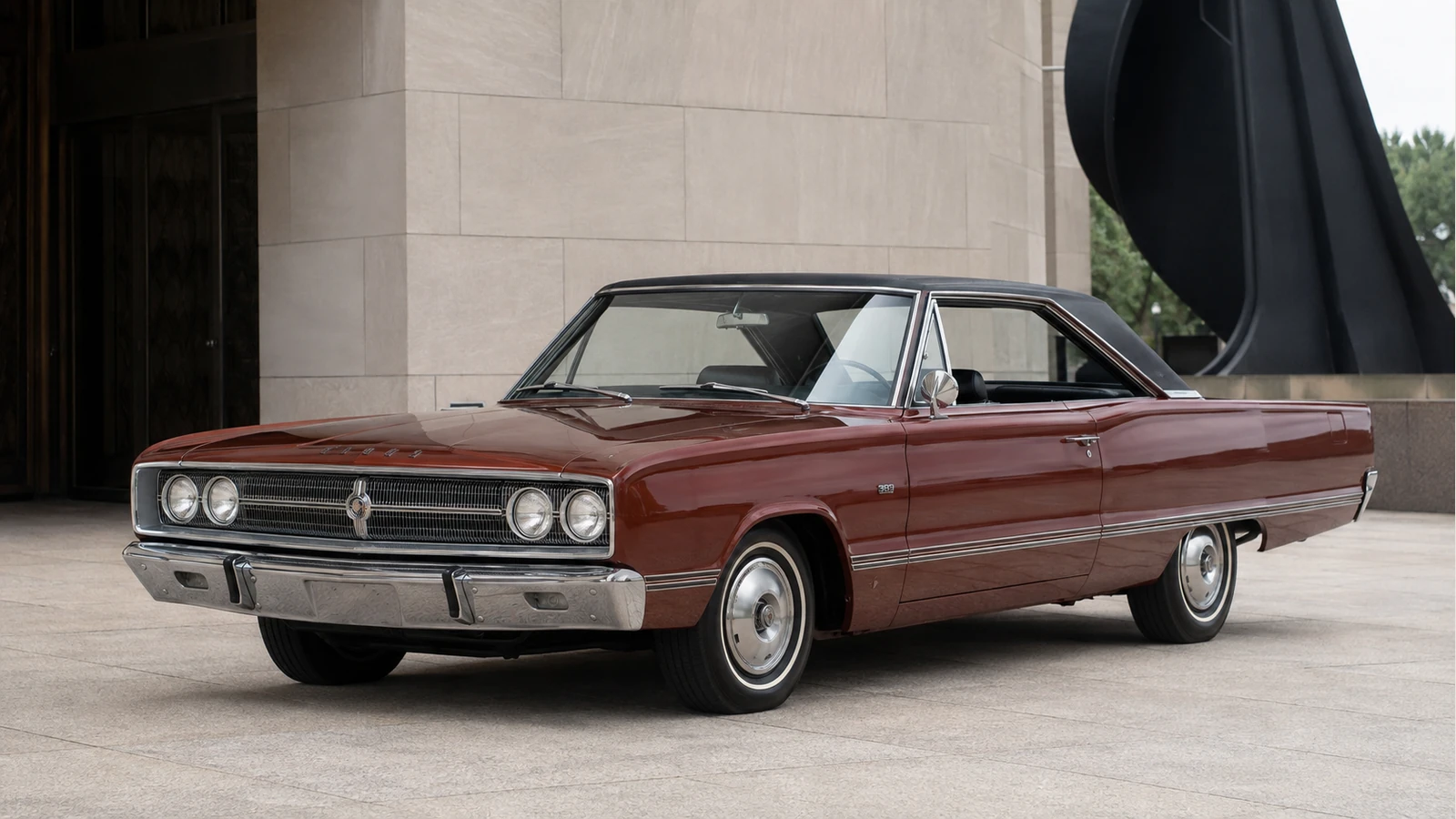 Dodge Coronet 500 1967 года, вид спереди в три четверти