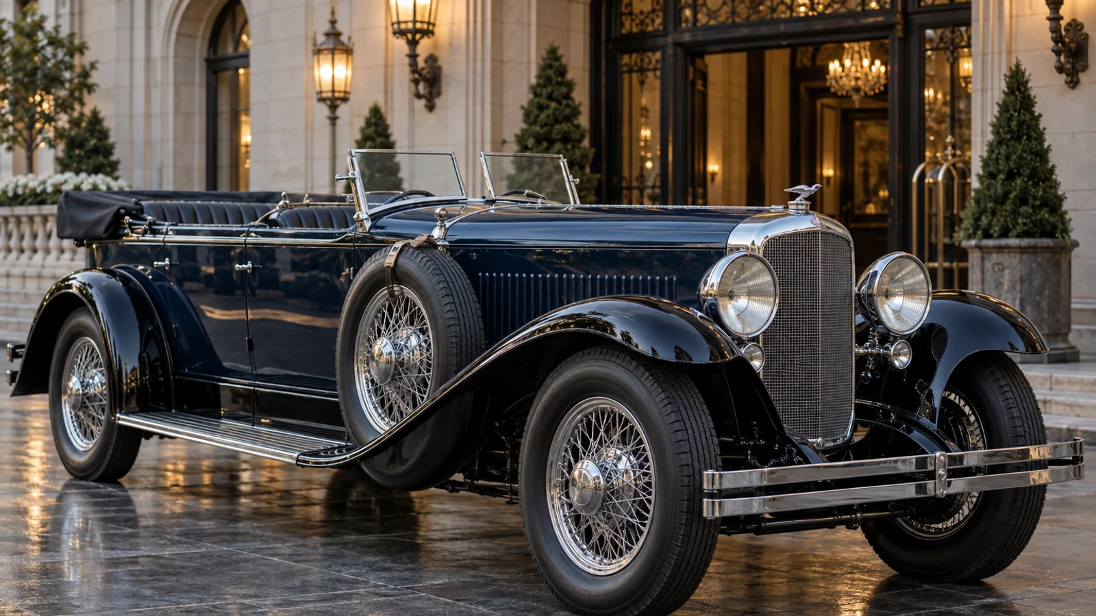 Duesenberg Model J Dual Cowl Phaeton, современная иллюстрация