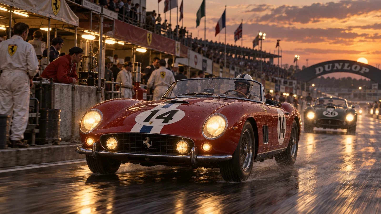 Ferrari 250 California команды NART на гонке Ле-Ман