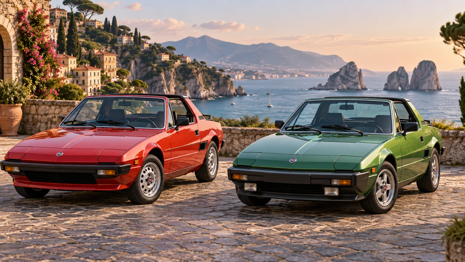 Ранний Fiat X1/9 и поздний Bertone X1/9