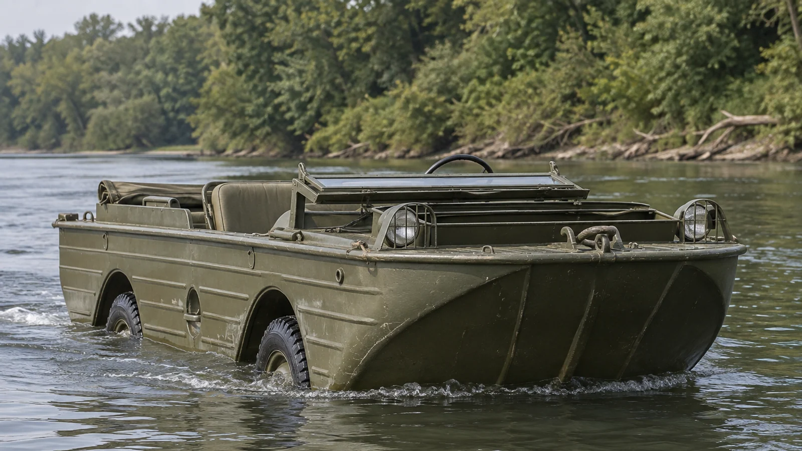Ford GPA движется по спокойной воде