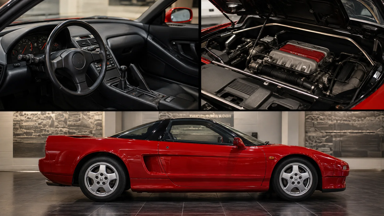 Салон, V6 VTEC и профиль Honda NSX