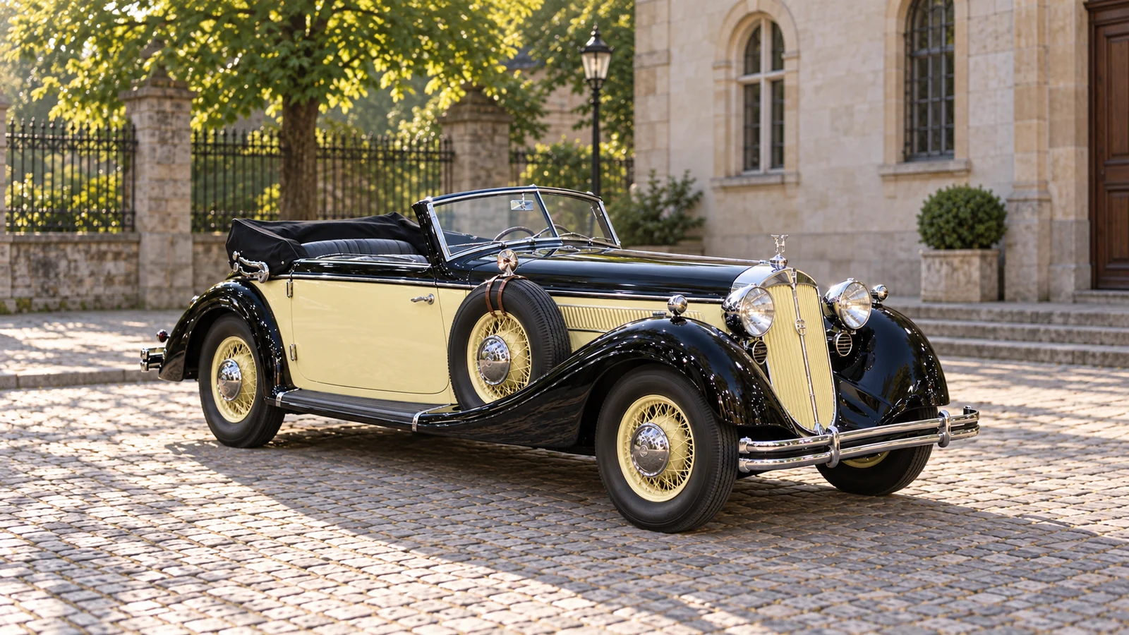 Horch 853, кабриолет 1937 года, вид спереди в три четверти