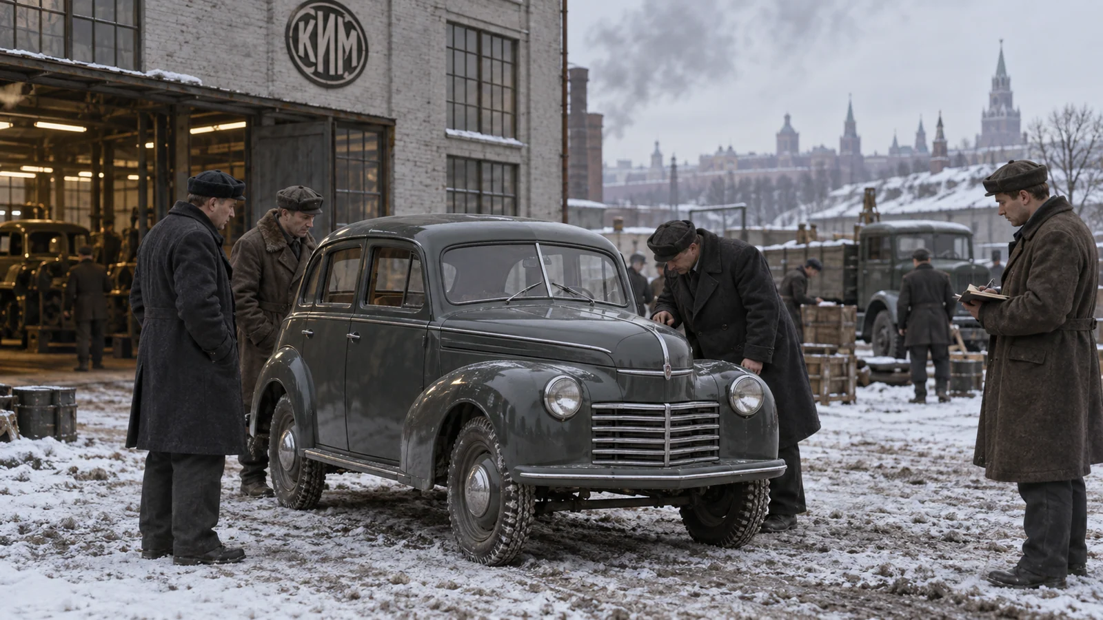 КИМ-10-51 у московского завода в 1941 году