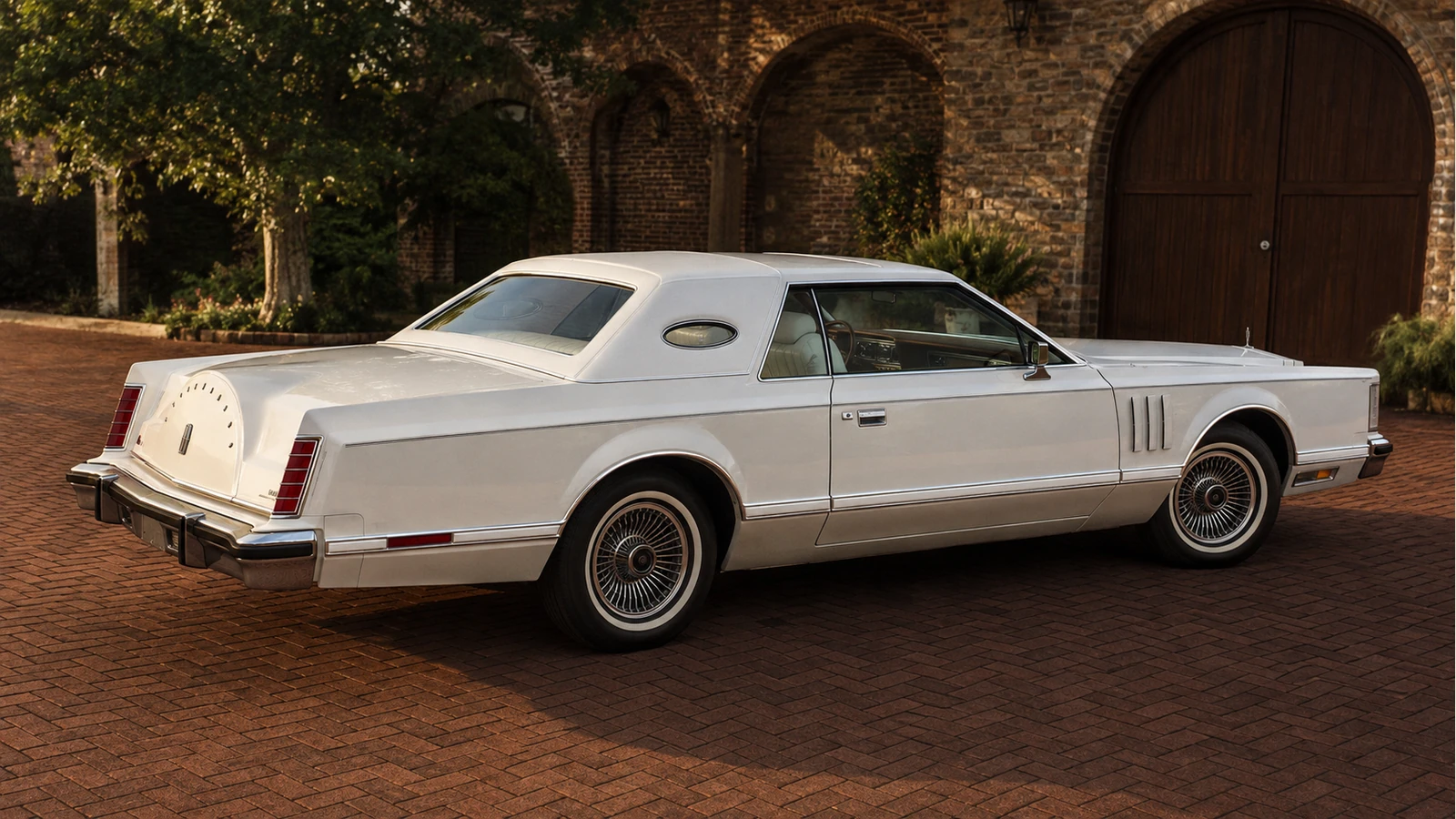 Continental Mark V 1977 года — корма с характерной выштамповкой крышки багажника