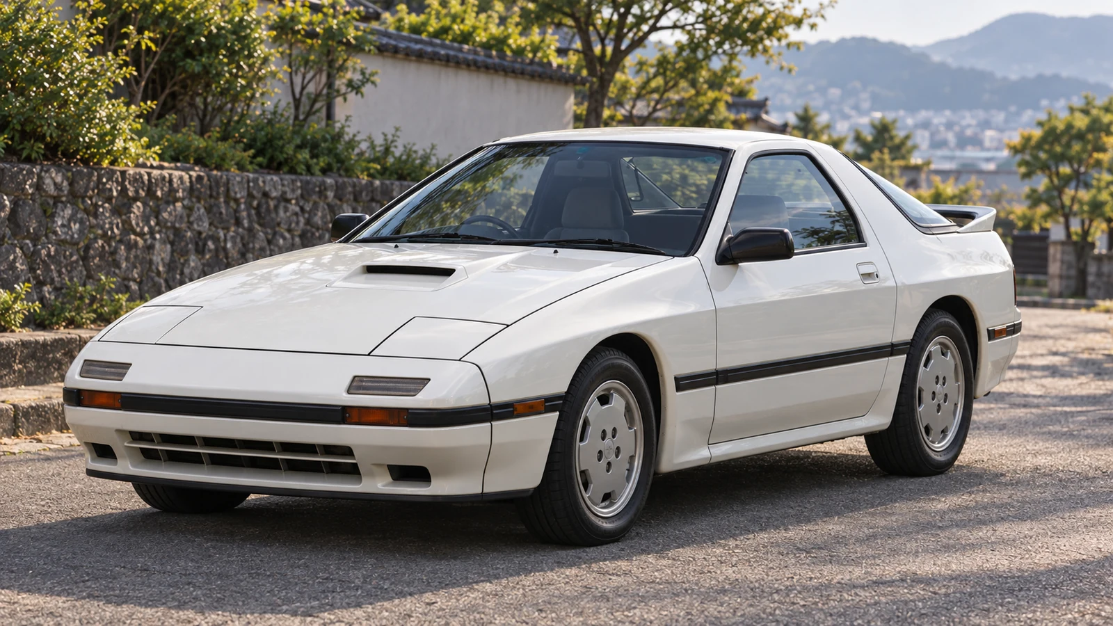 Mazda Savanna RX-7 FC GT-X 1986 года, вид спереди в три четверти
