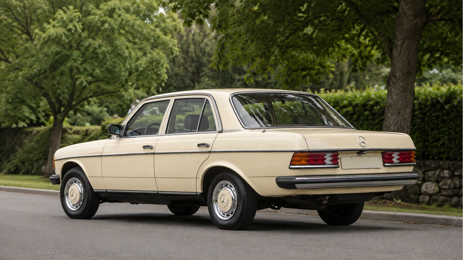 Mercedes-Benz W123 230E, вид сзади