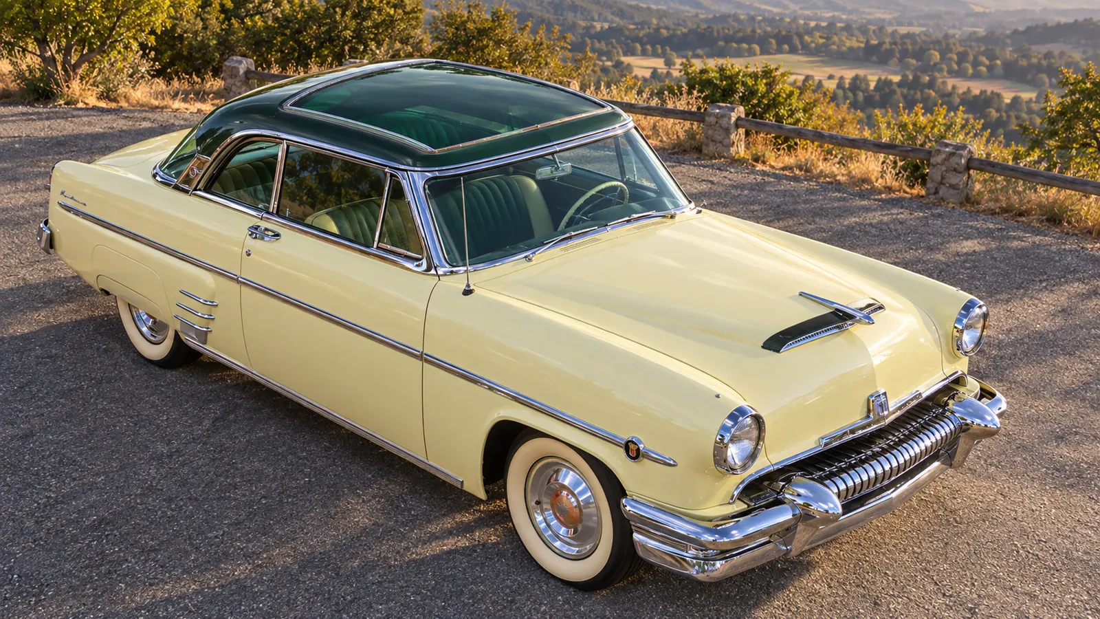 Mercury Monterey Sun Valley 1954 года, вид спереди справа и сверху