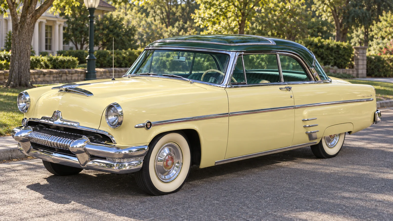 Mercury Monterey Sun Valley 1954 года, вид спереди в три четверти