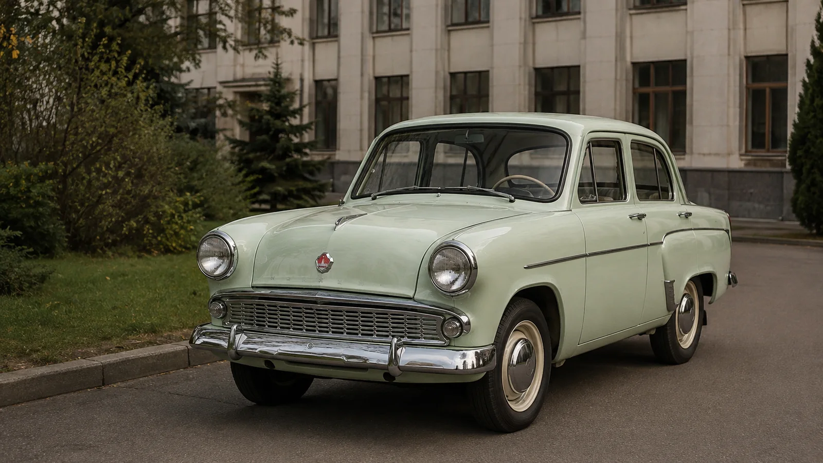 Светло-зелёный Москвич-403 1963 года