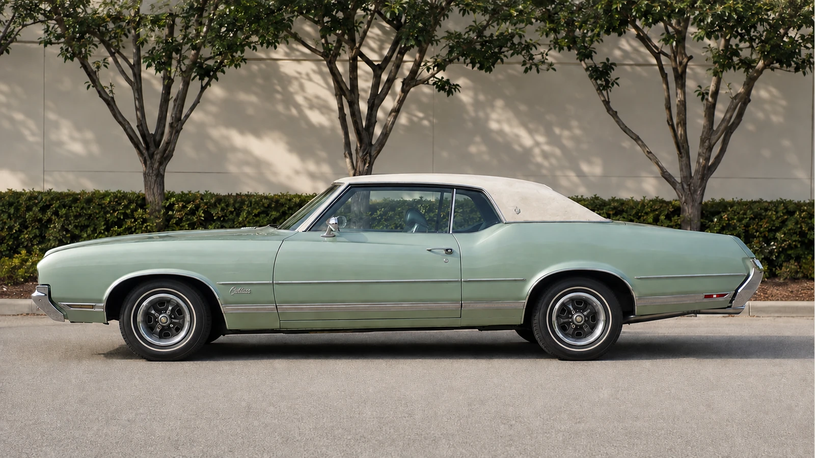 Oldsmobile Cutlass Supreme Holiday Coupe 1970 года в профиль