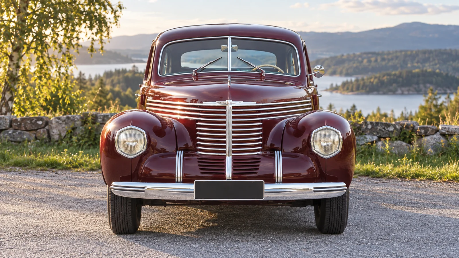 Opel Kapitän, седан 1939 года, вид спереди