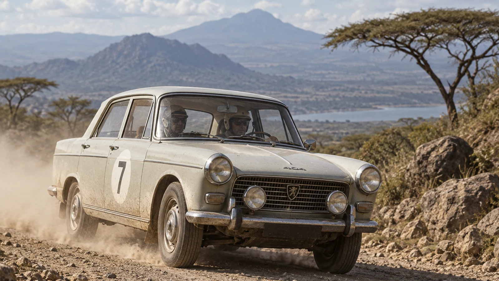 Peugeot 404 на маршруте East African Safari