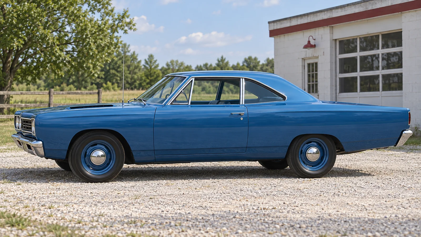 Plymouth Road Runner 1968 года, боковой вид