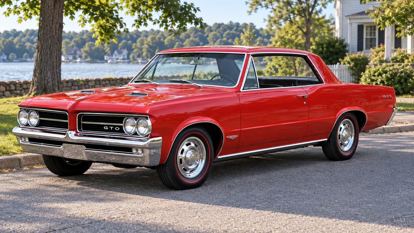 Pontiac GTO Hardtop 1964 года, вид спереди в три четверти