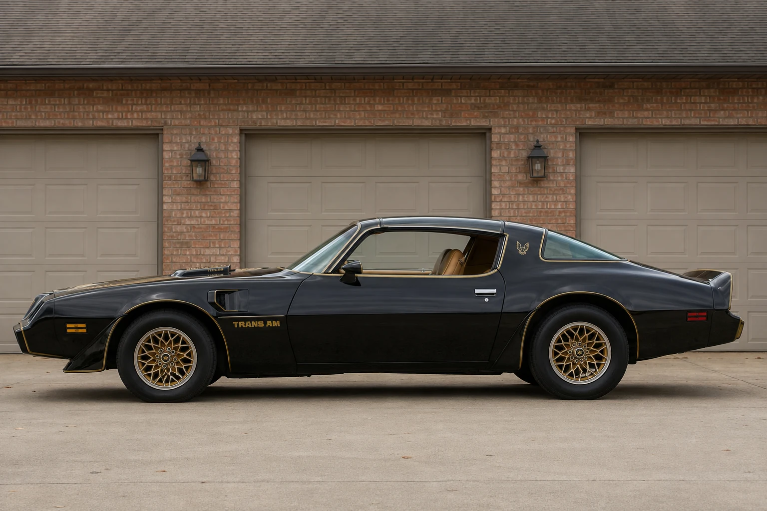 Длинный капот и низкий профиль Trans Am 1977 года