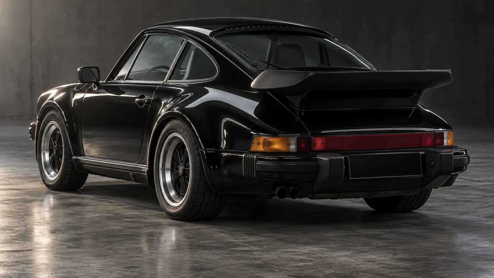 Корма Porsche 911 Turbo 3.3 с большим спойлером