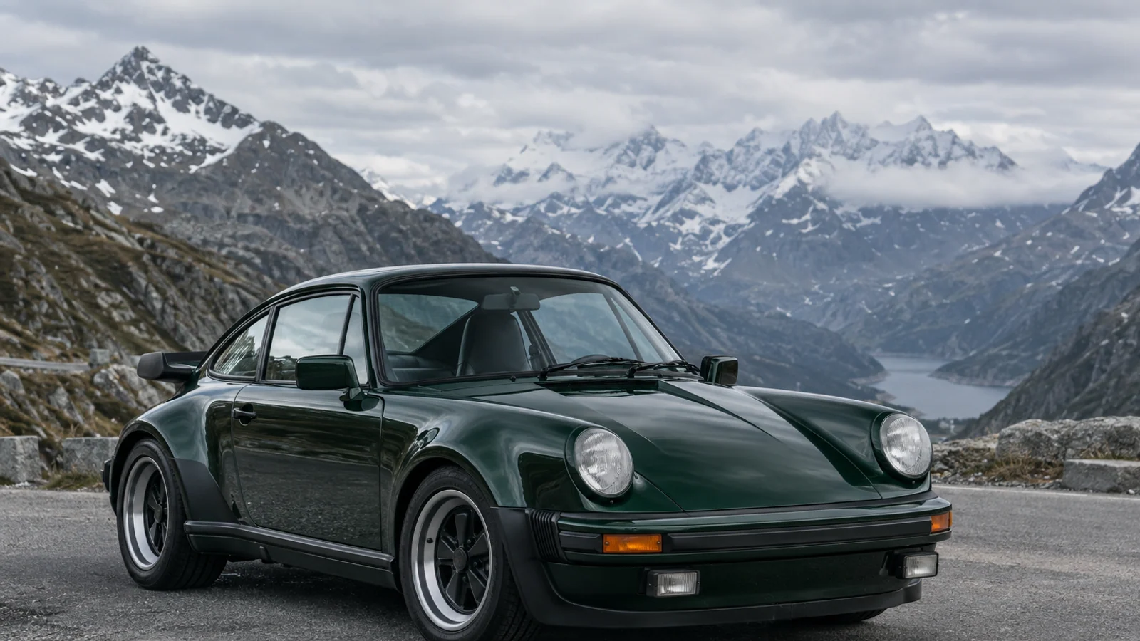 Ранний Porsche 911 Turbo 3.0 type 930, современная иллюстрация