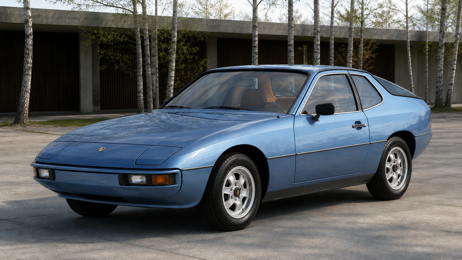 Европейская Porsche 924 2.0 1976 года без поздних аэродинамических накладок