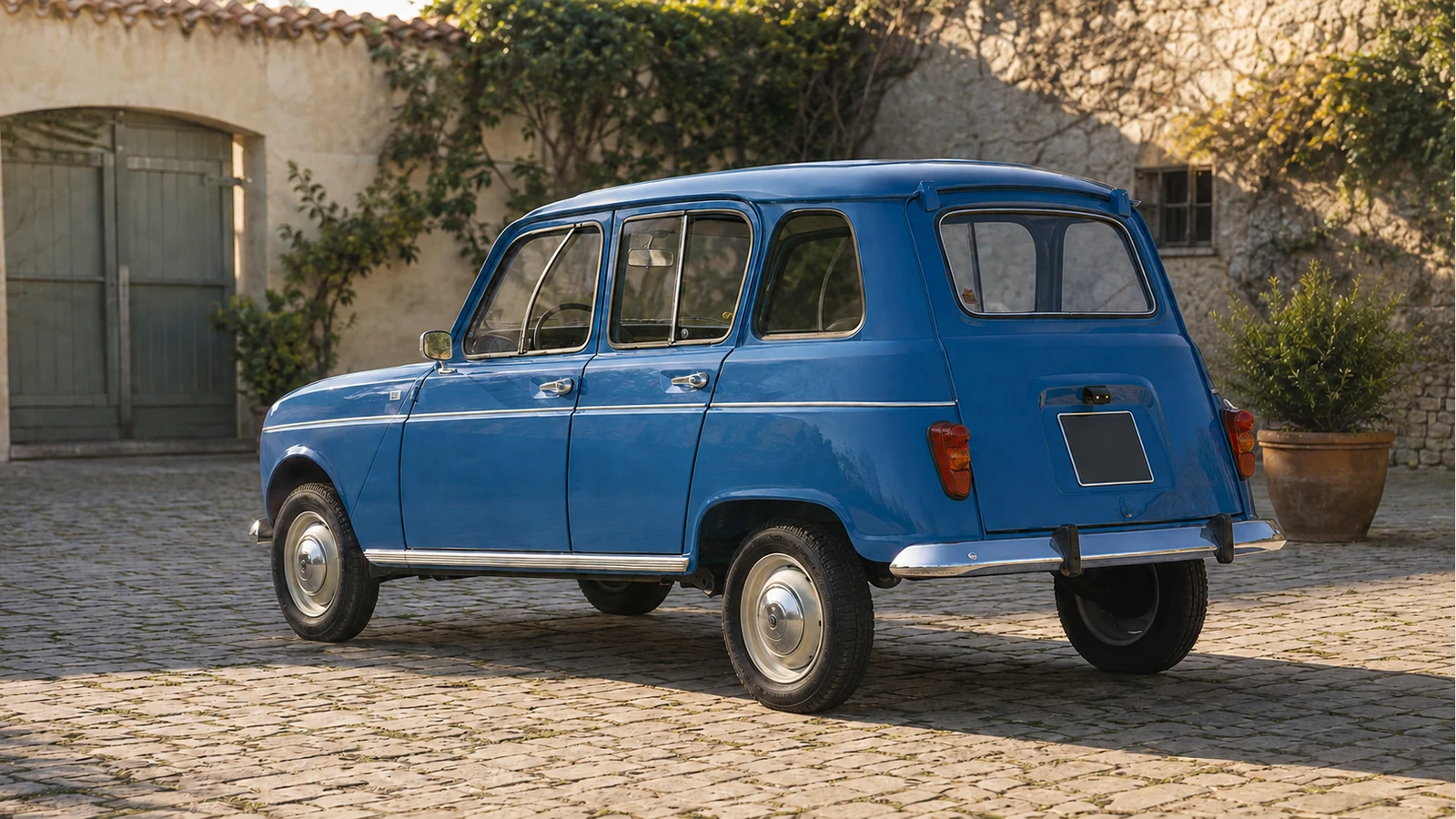 Renault 4 Export 1968 года, вид сзади слева