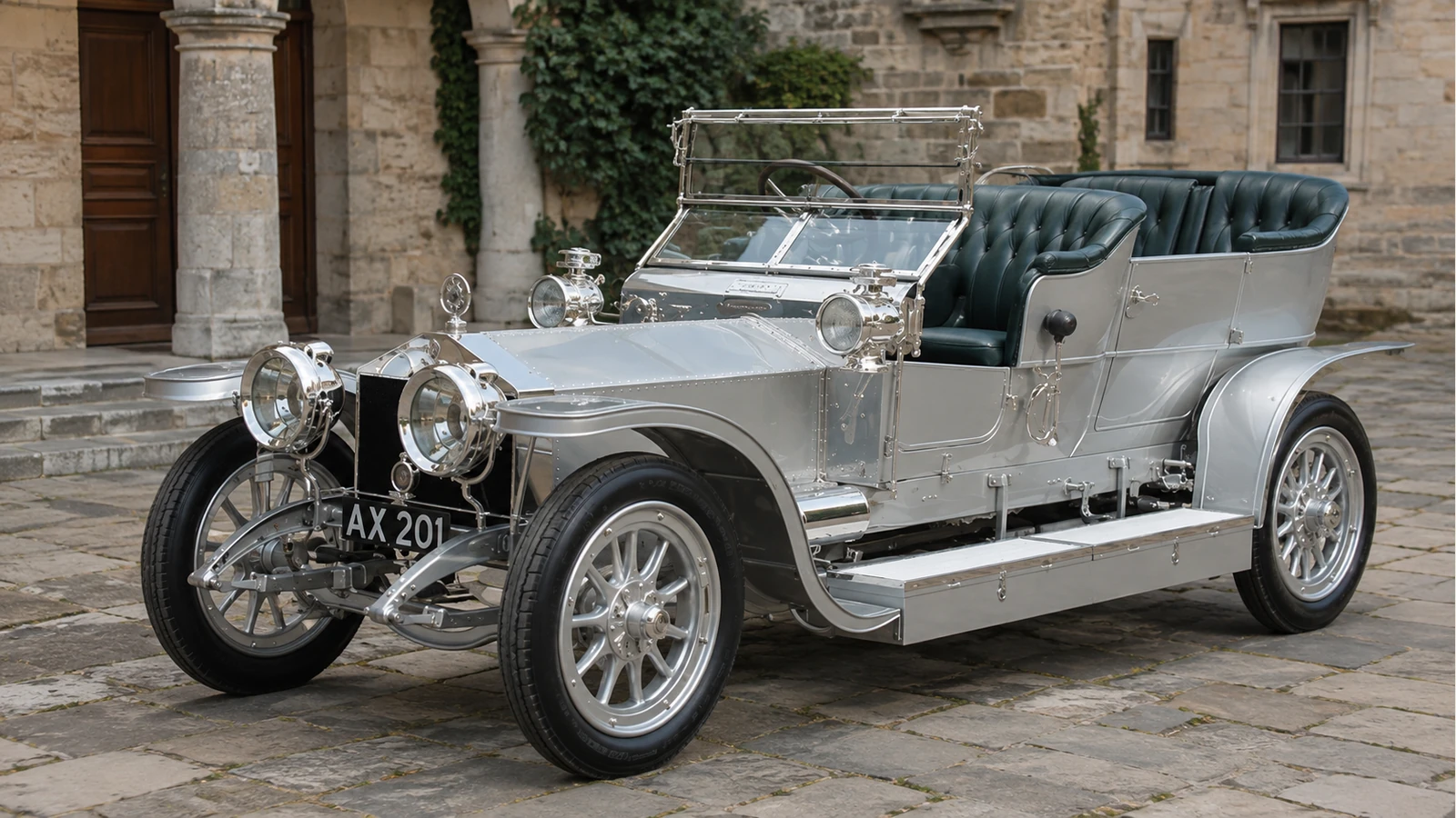 Rolls-Royce Silver Ghost AX201 1907 года — передний ракурс