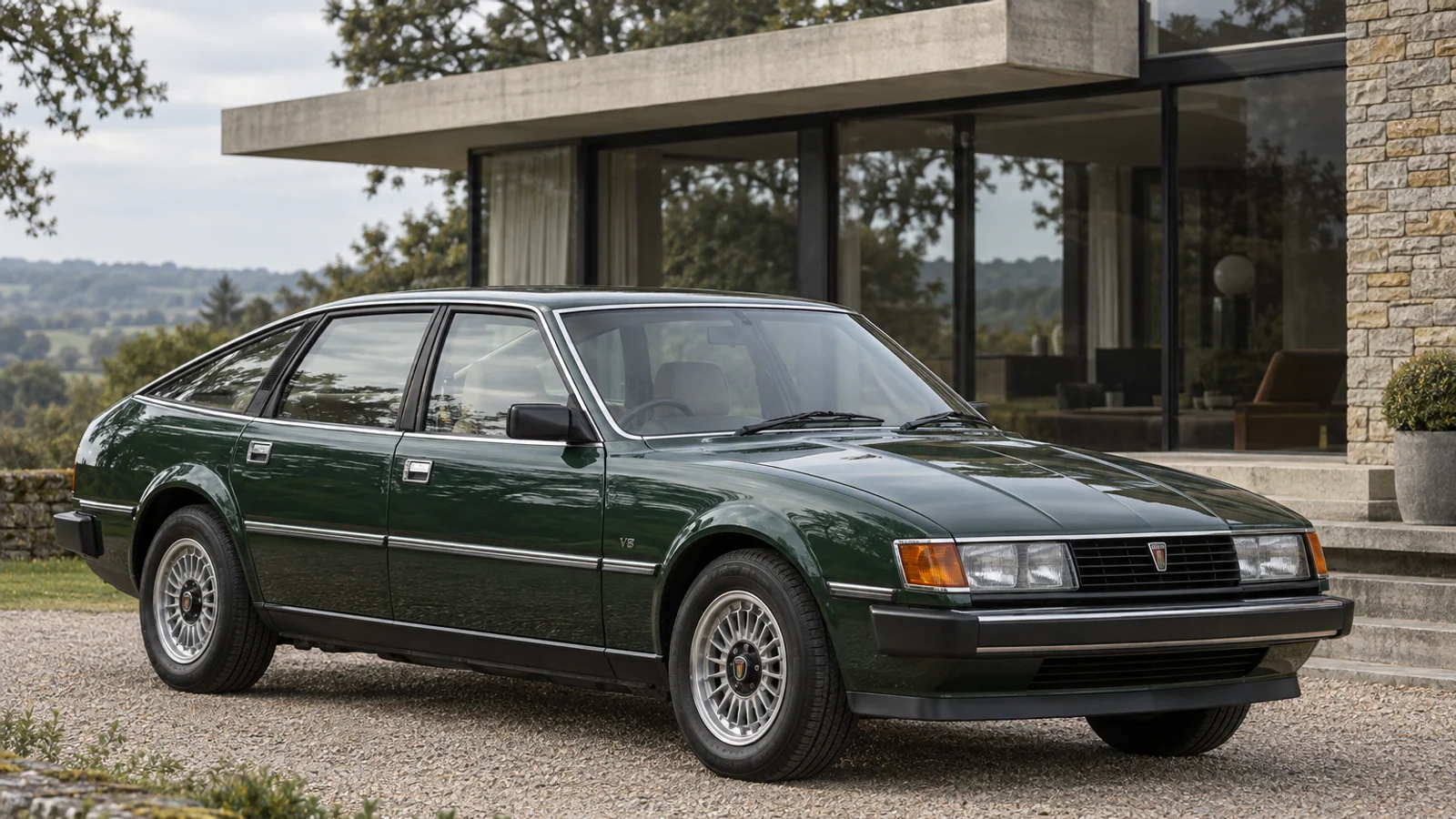 Зелёный Rover SD1 3500 раннего выпуска