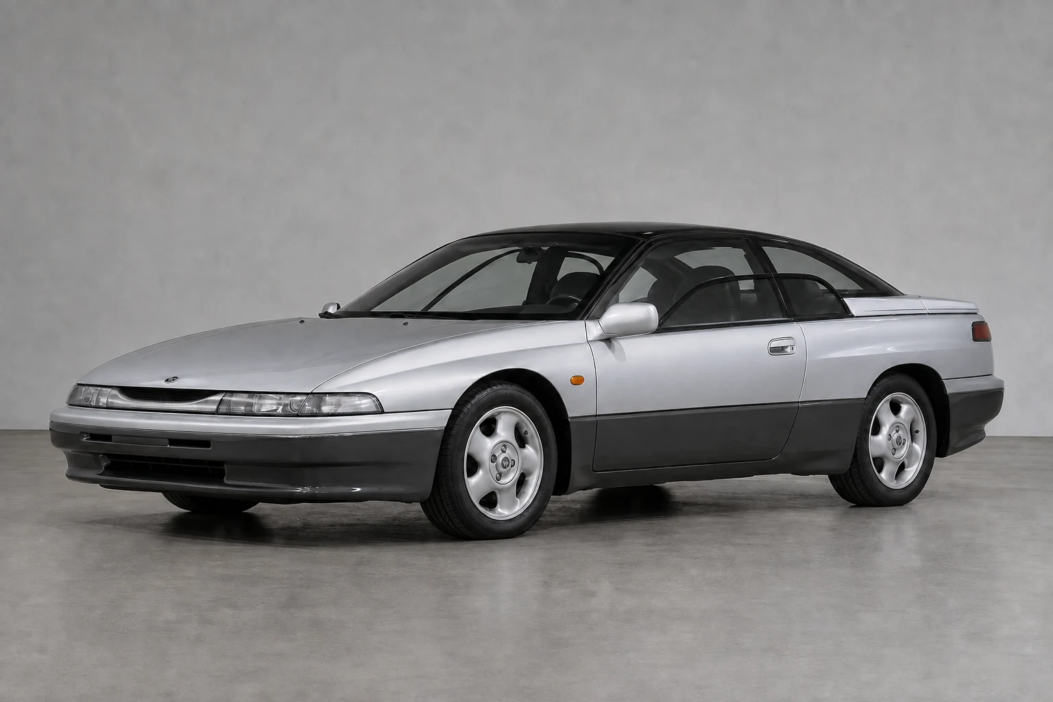 Subaru SVX 1991 года: двухцветный кузов и панорамное остекление