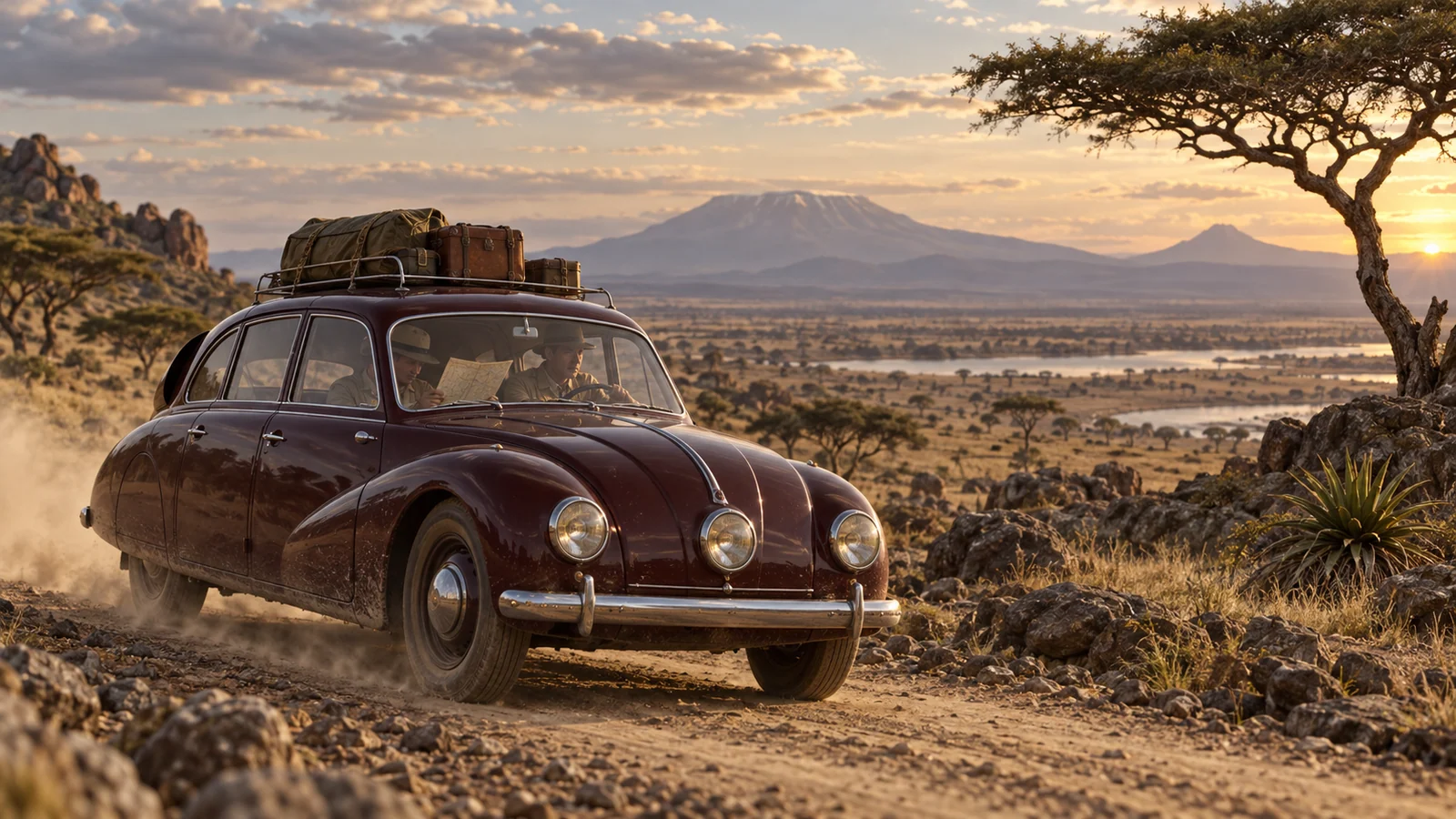 Tatra 87 в африканской экспедиции конца 1940-х